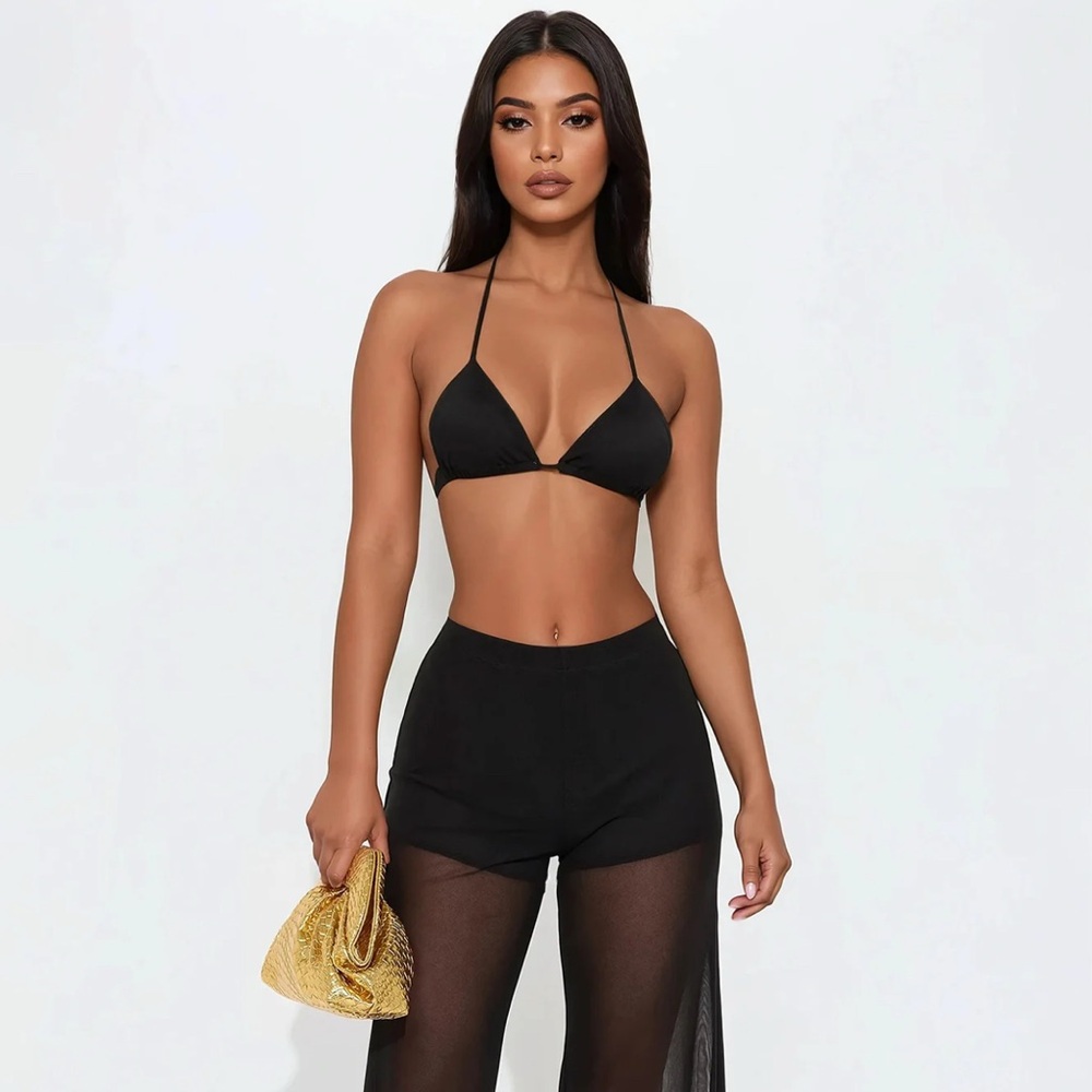 Fashion Nova - Festival Babe Mesh Pant Set XS